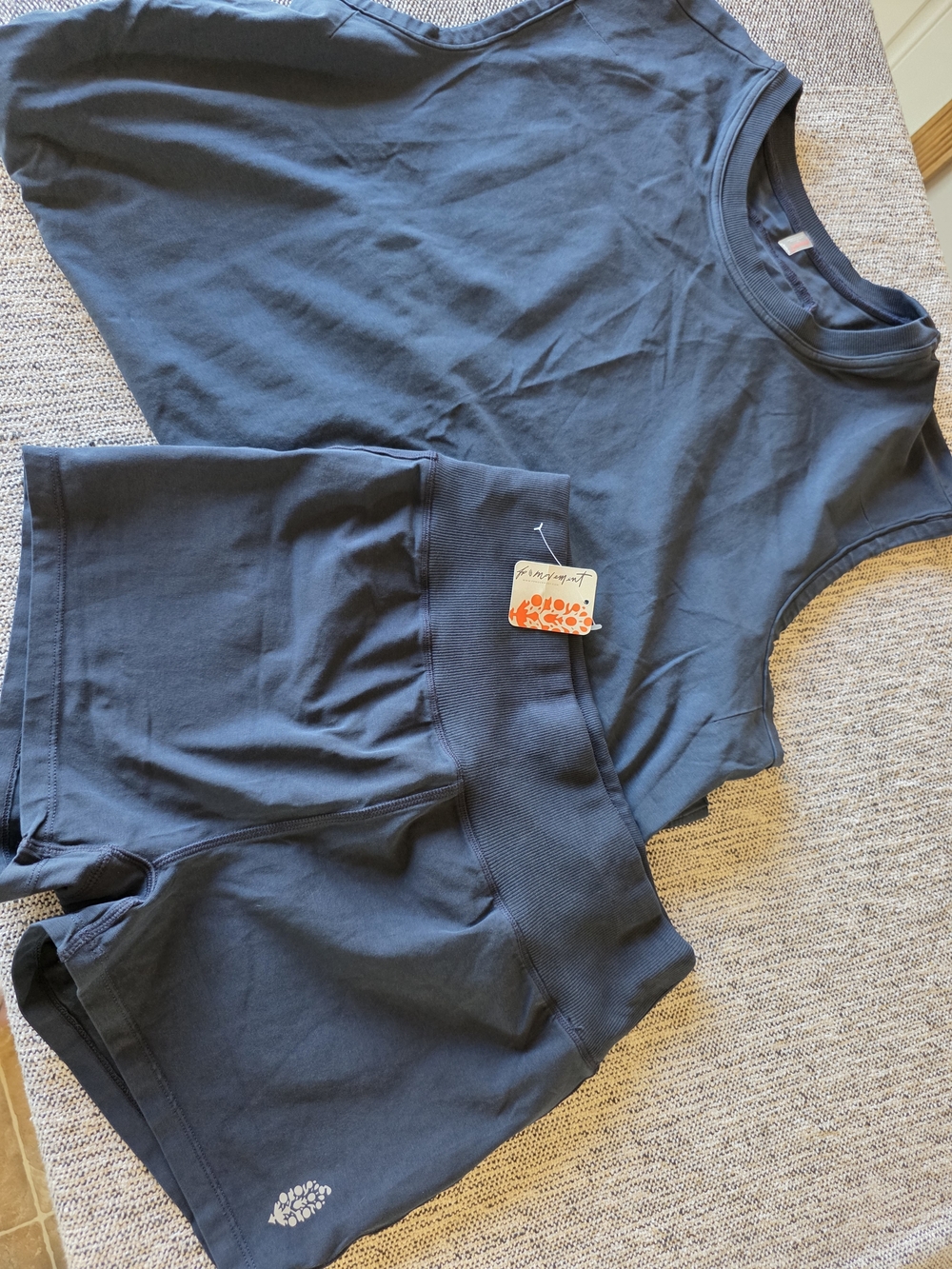 FP Movement by Free People Navy Blue Women's Athletic Short Set